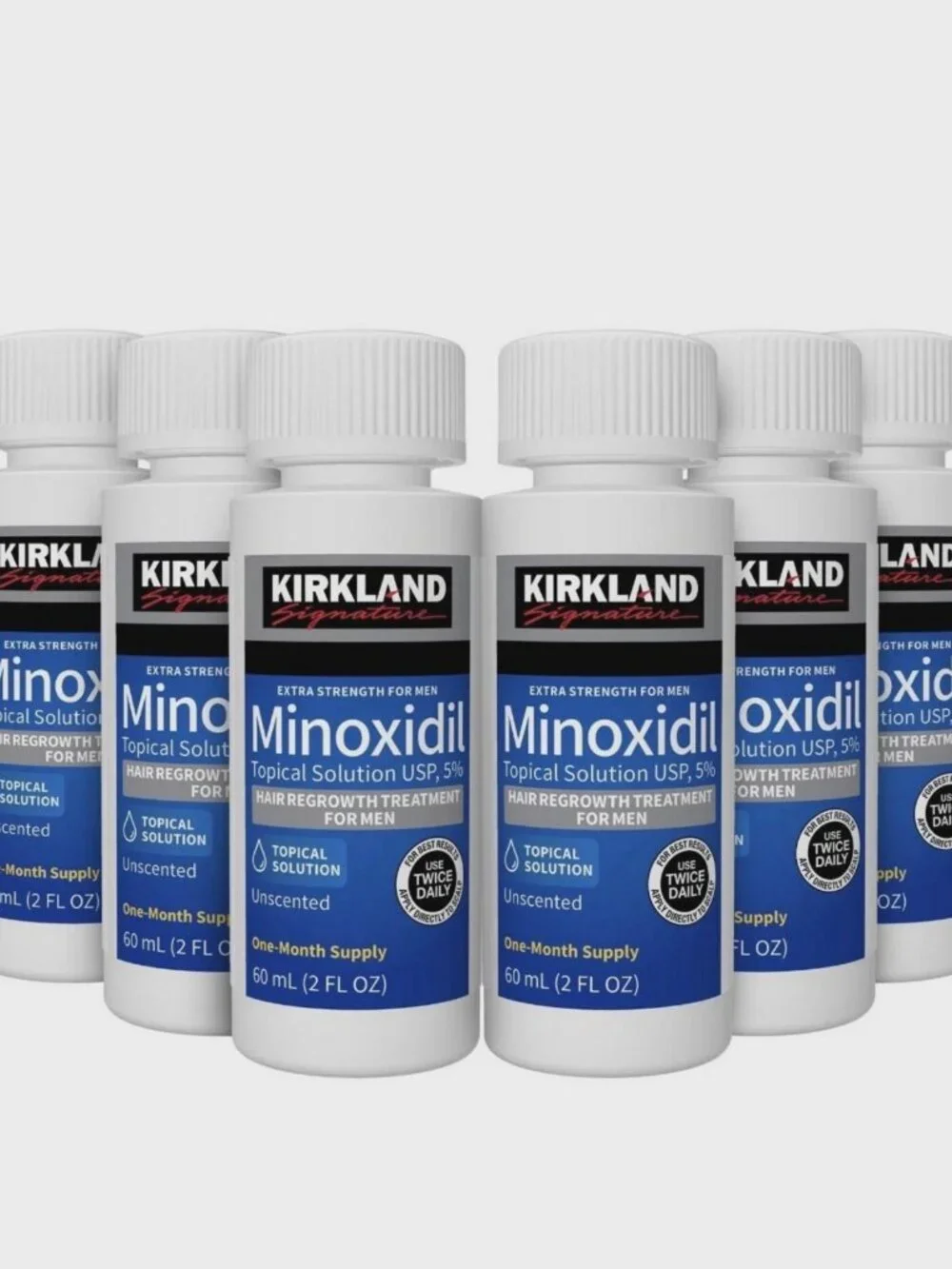 Minoxidil Oil 5% Extra Strength Hair Regrowth Solution for Men 6 Month Supply